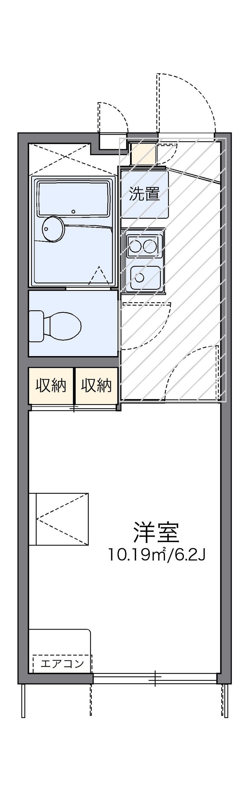 レオパレス藤が丘２番館 間取図