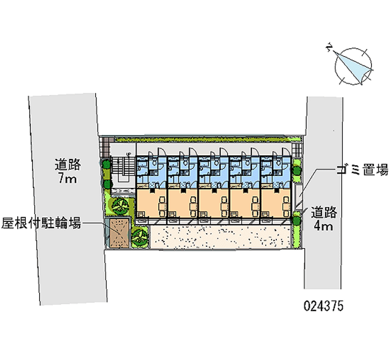 レオパレスクレスト笹塚 区画図