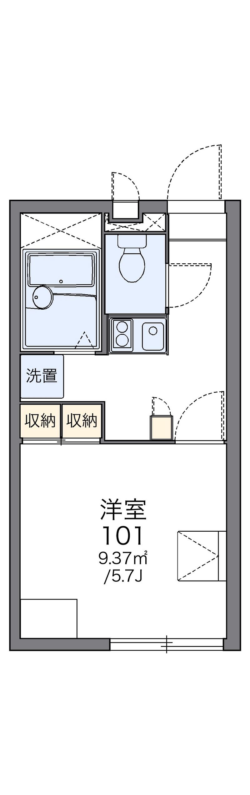 レオパレス花菜 間取図