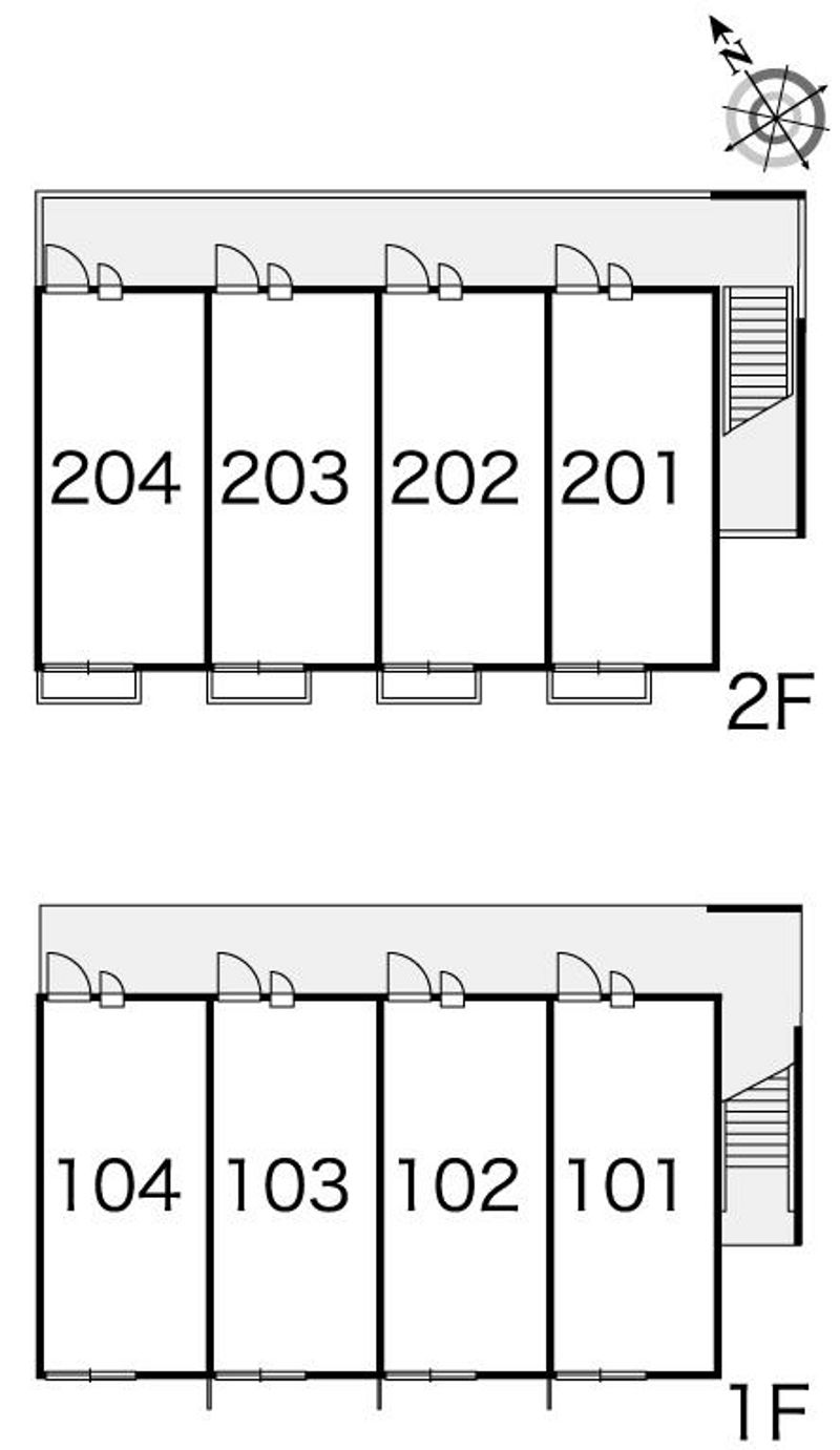 レオパレスみずほⅡ 間取配置図