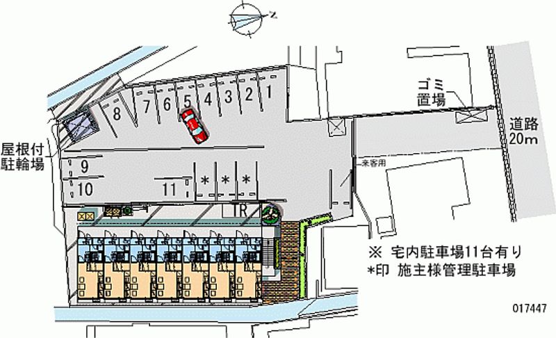 レオパレスアルペン富山 月極駐車場