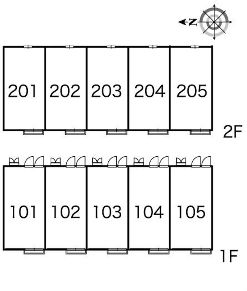 レオパレスきずな 間取り配置図