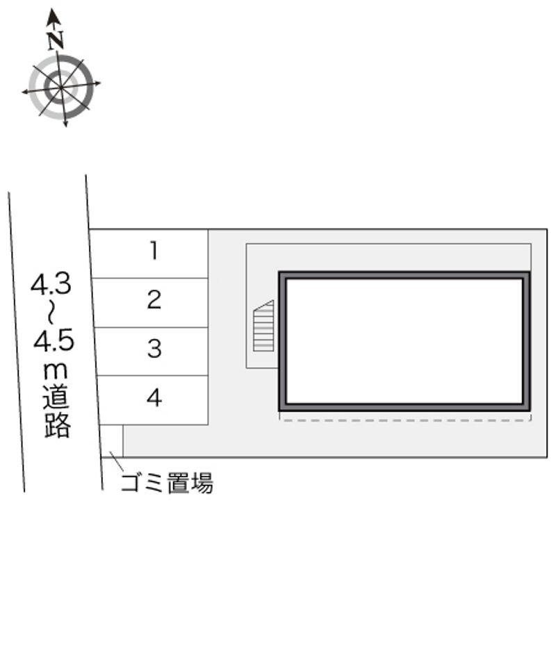 レオパレスメゾン秀 配置図
