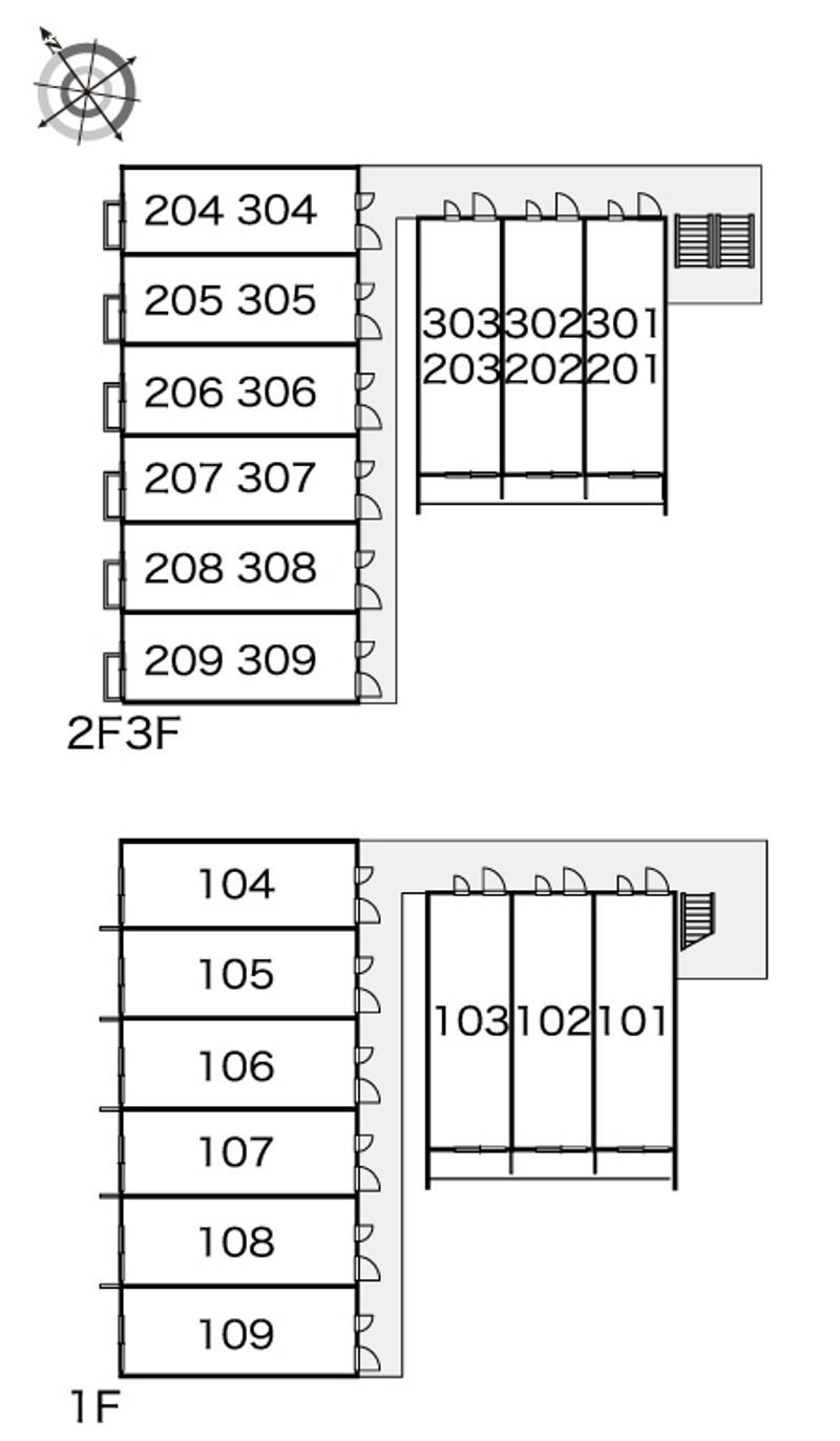 レオパレス藤 間取配置図