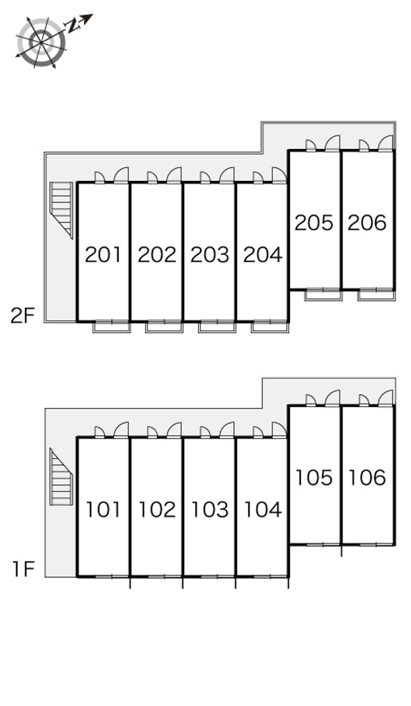 レオパレスエスパシオⅡ 間取り配置図