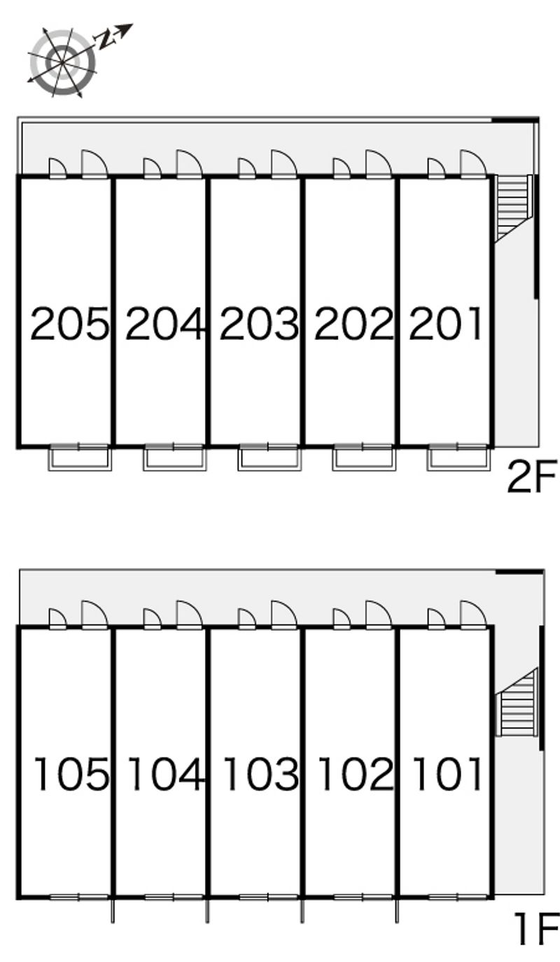 レオパレスヴィレッジナカムラⅡ 間取り配置図