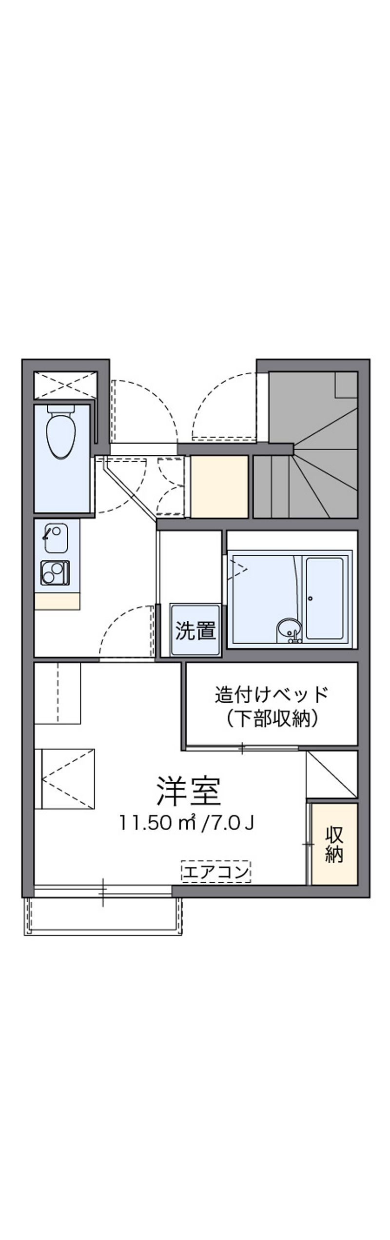 レオパレスライト　Ⅰ 間取り