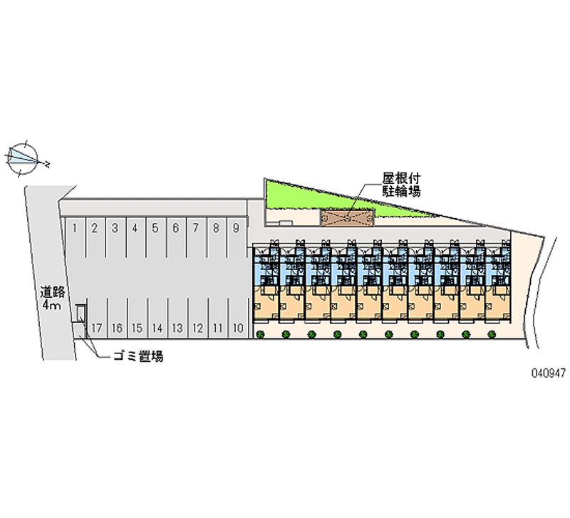 40947 bãi đậu xe hàng tháng