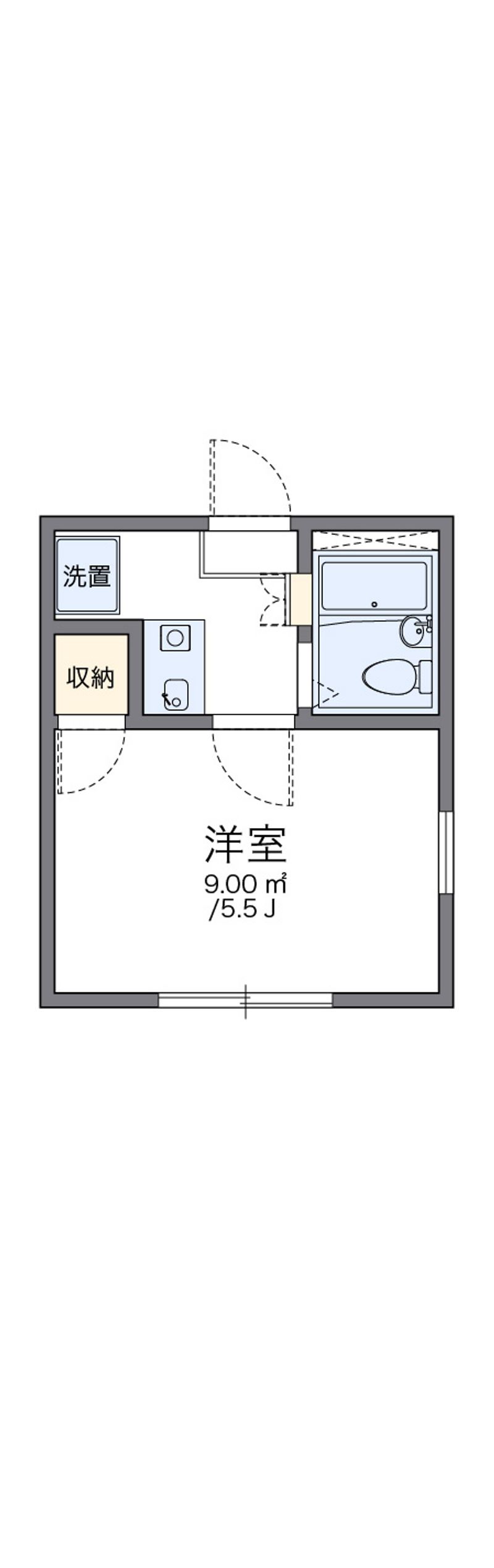 レオパレススプリーム三ッ沢 間取り