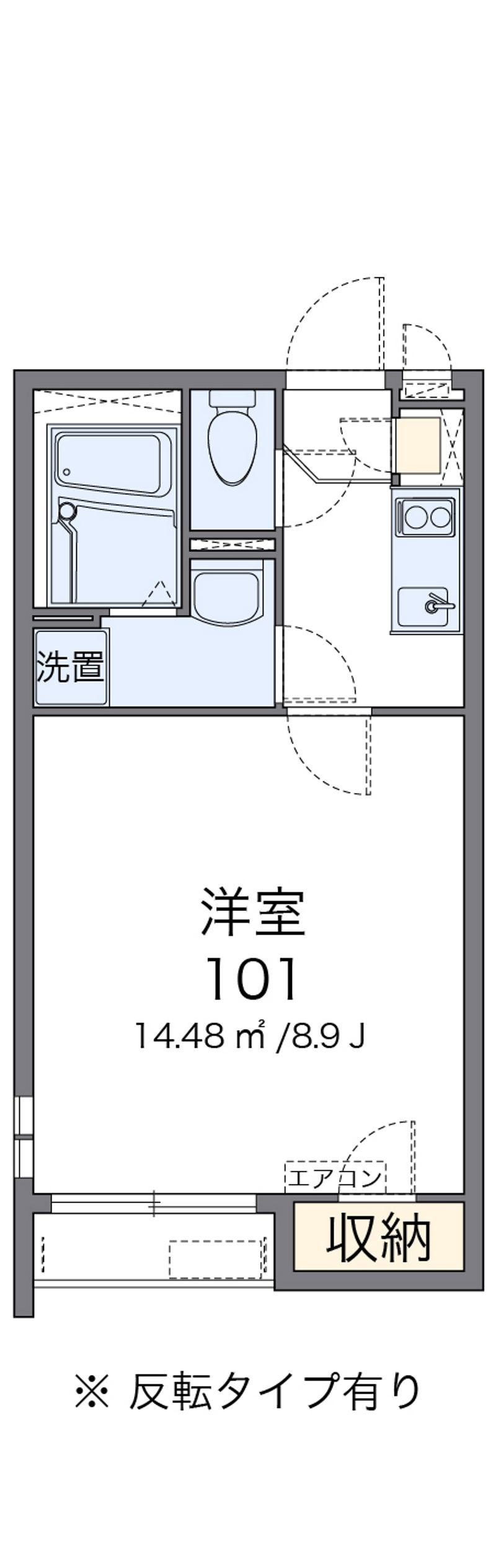 クレイノＫＡＧＵＲＡＭＡＣＨＩ 間取図