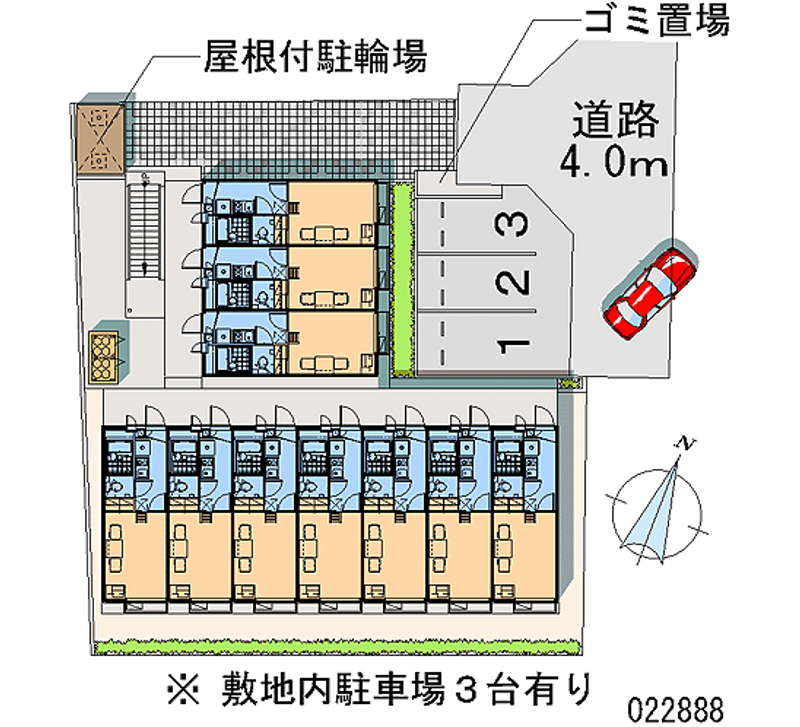 レオパレスサン南林間 区画図