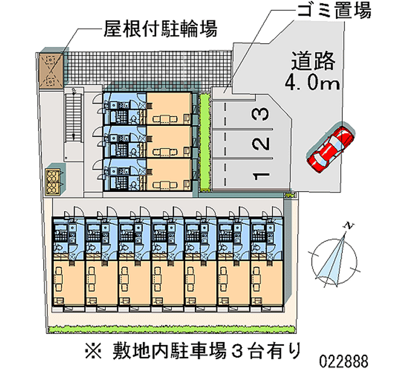 レオパレスサン南林間 月極駐車場