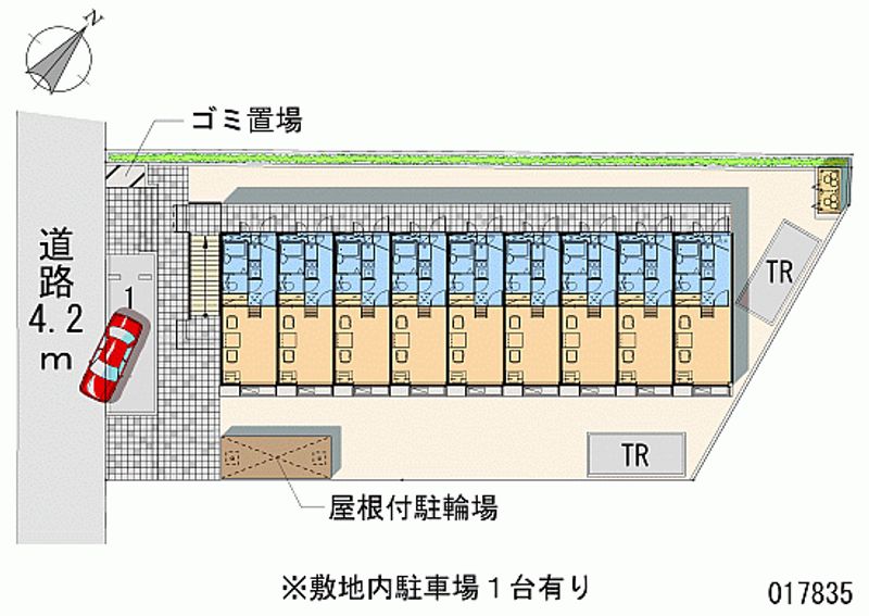 レオパレスメルベーユ 区画図