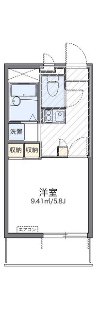 レオパレスエスタ門真 間取り図