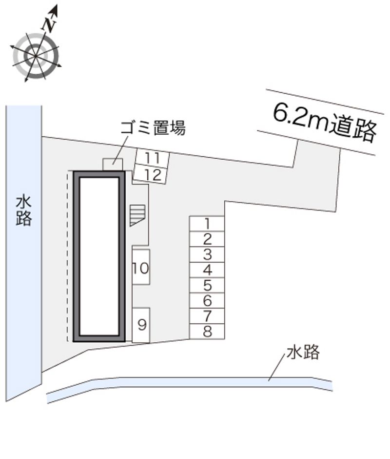 レオパレスグリーンヒルⅡ 配置図