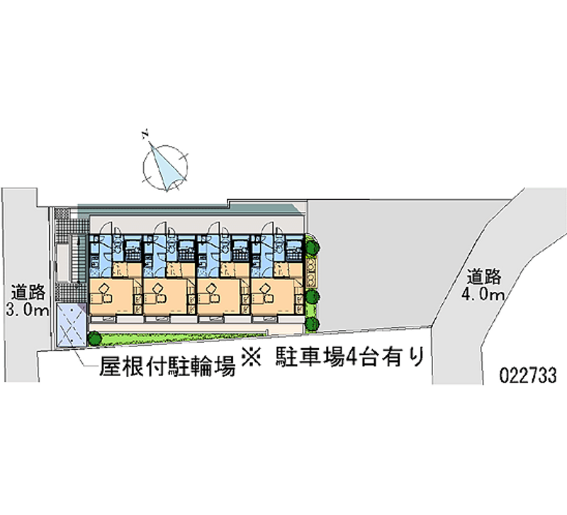 レオパレスみくりや 区画図