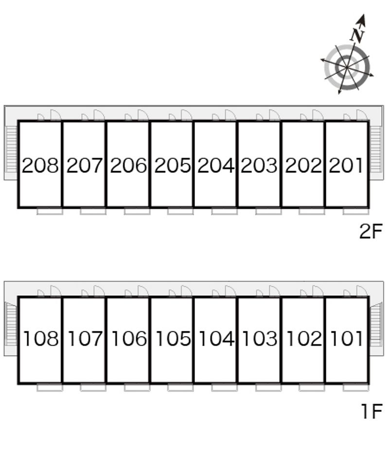 レオパレスサルードス 間取り配置図