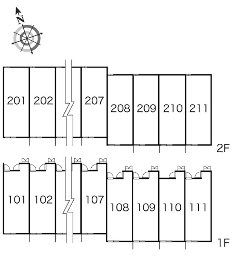 レオパレス満 間取配置図