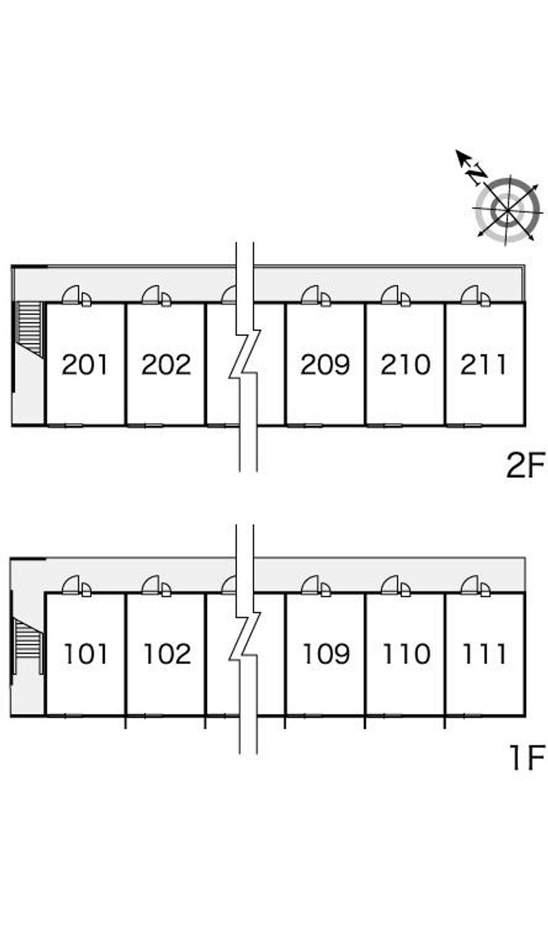 レオパレスプランタン 間取配置図