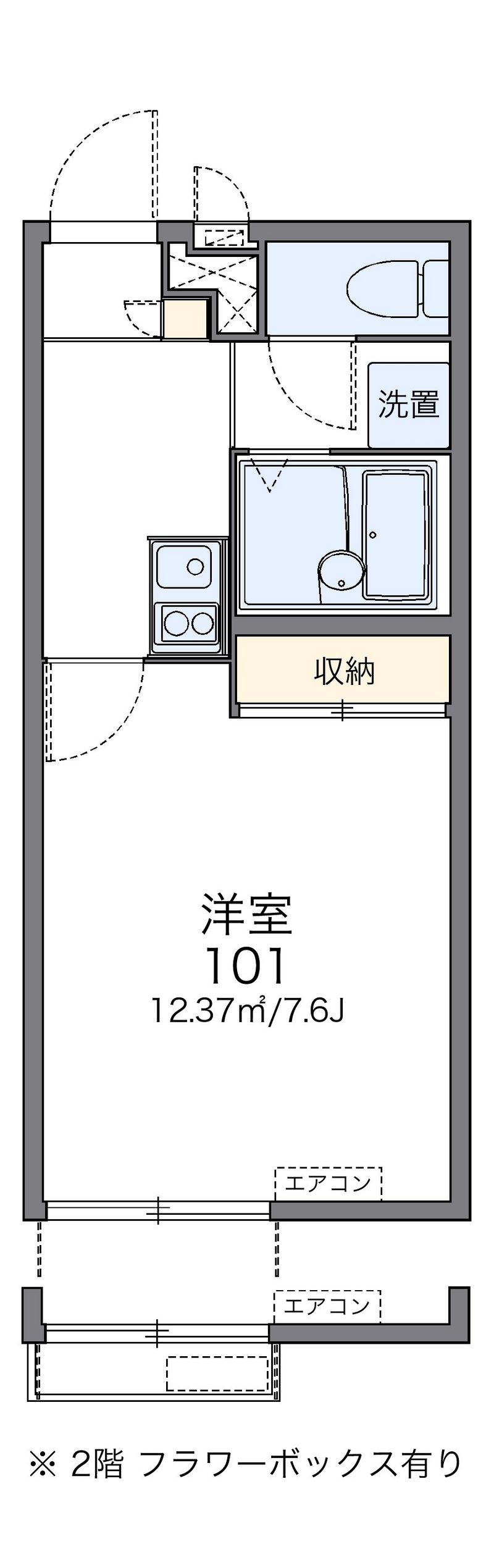 レオパレスイストワール桜本 間取図