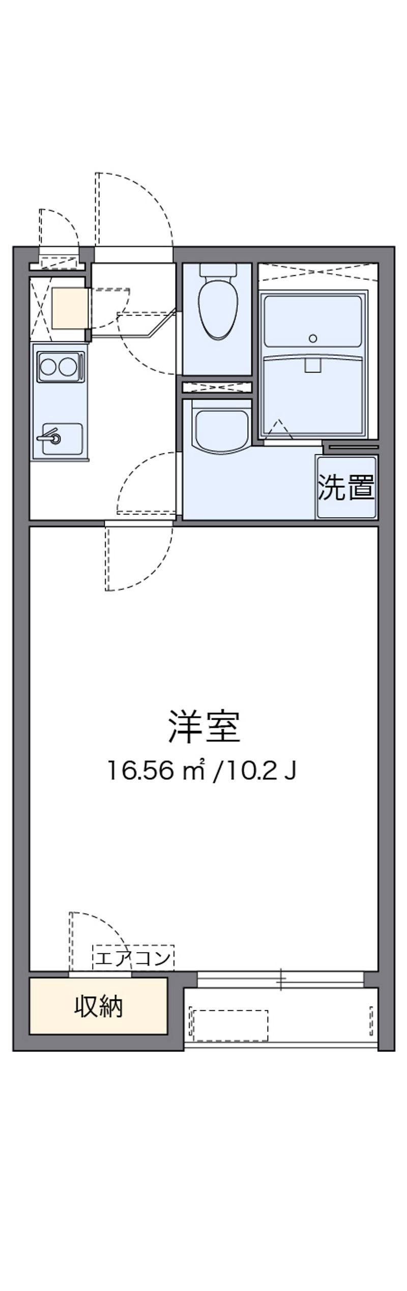クレイノニジ 間取図