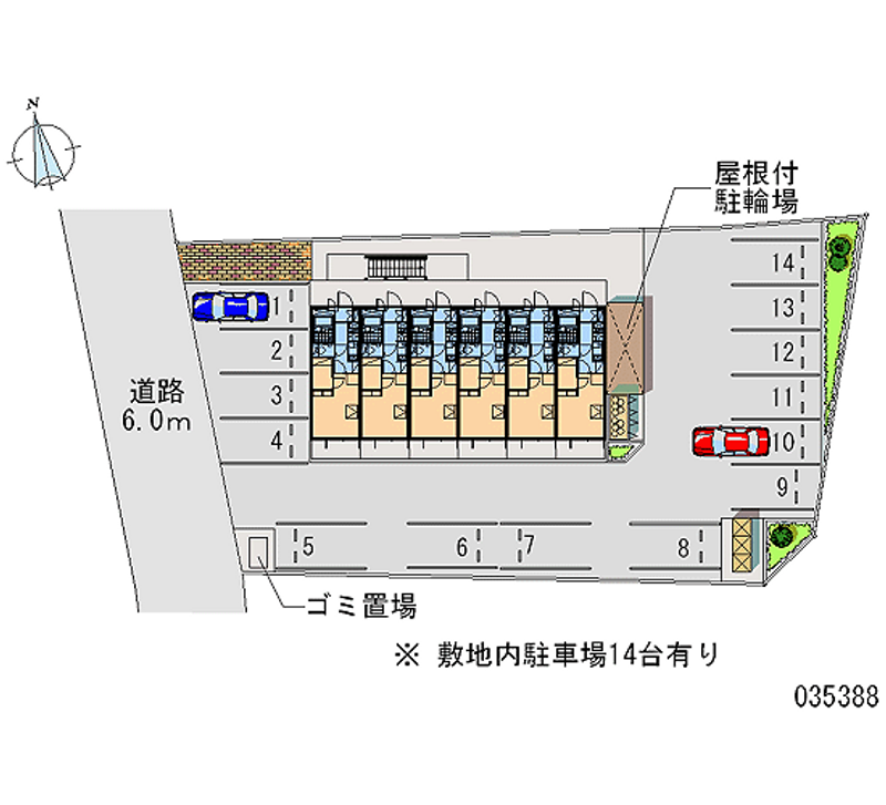 レオパレスカナン 月極駐車場