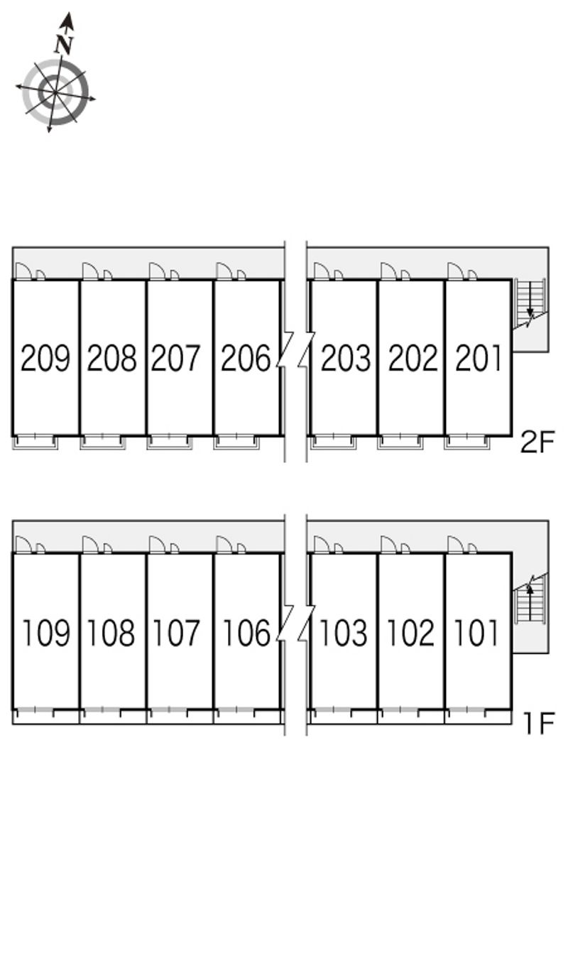 レオパレスミヨシ 間取り配置図