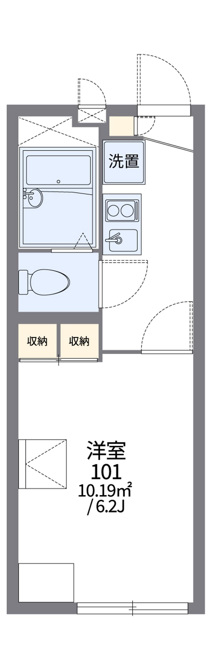 レオパレスＳＨＩＯＫＡＺＥⅠ 間取図
