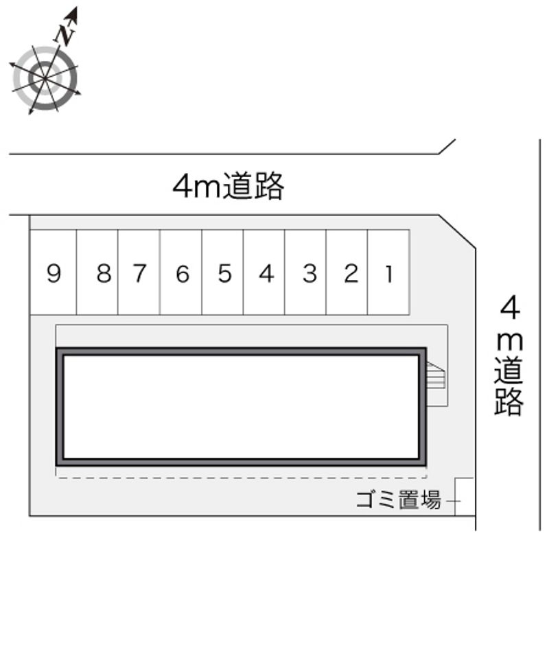 レオパレスヴァン　ヴェール 配置図