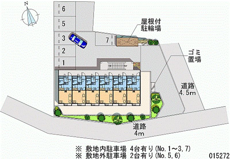 レオパレス羽衣 月極駐車場