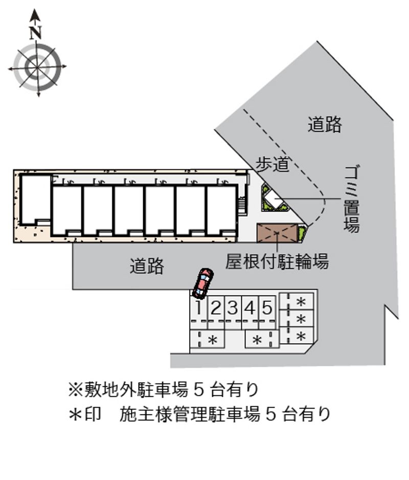 レオネクストＮＡＧＯＭＩ 配置図