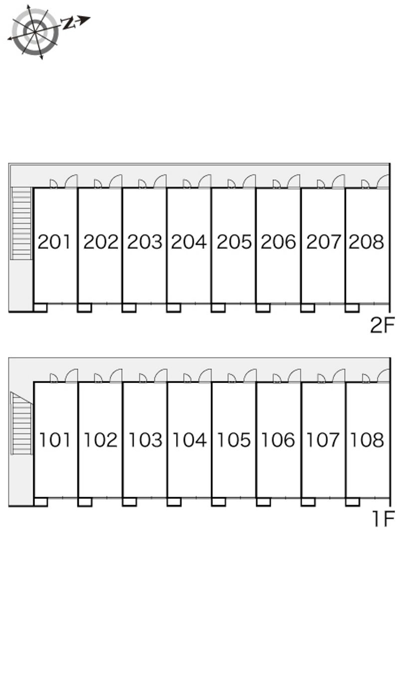 レオパレスパーク岩崎 間取配置図