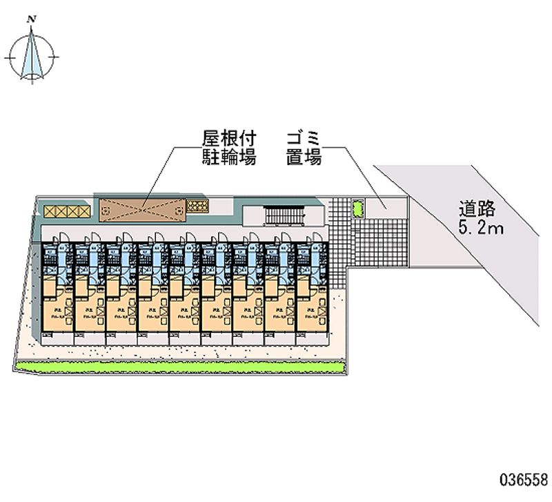 レオパレスアルファード 区画図