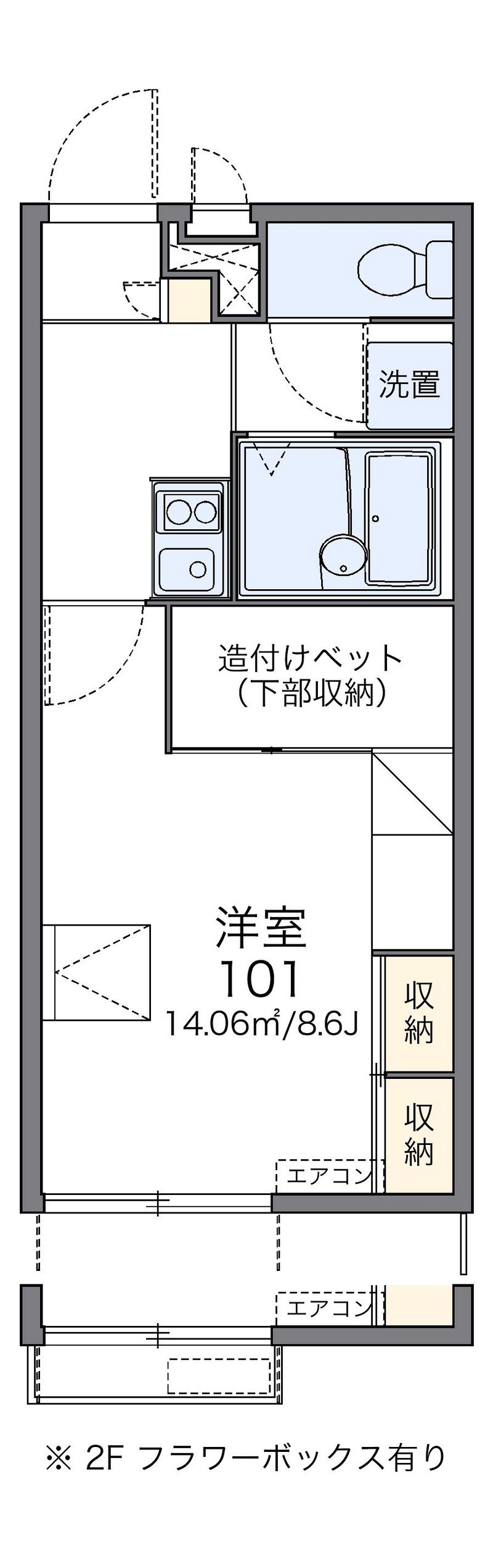 レオパレス加茂 間取図