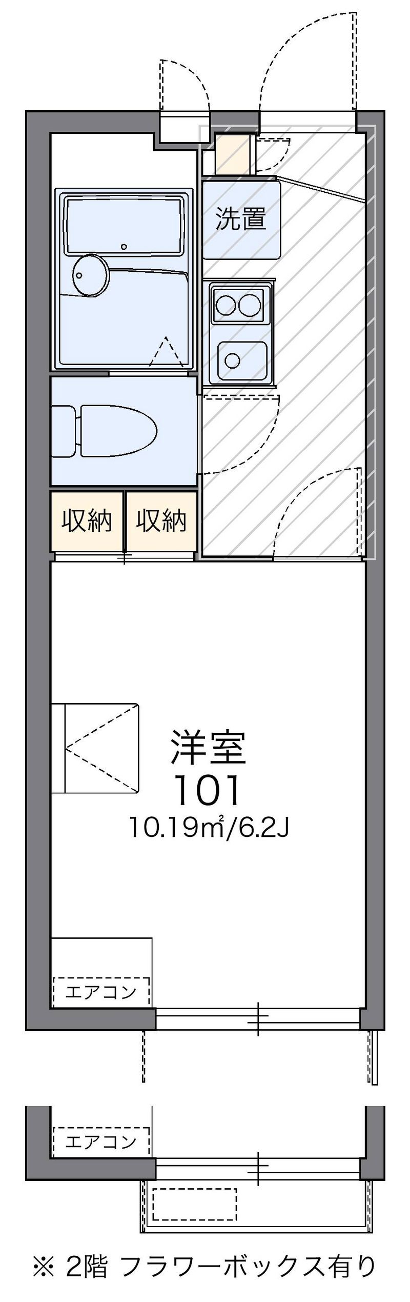 レオパレスアクロテリオン 間取図