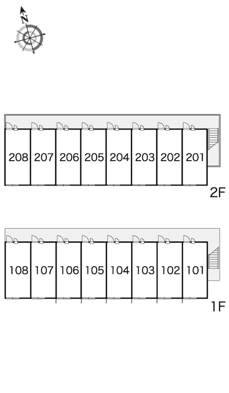 レオパレスメゾンド　中央 間取配置図