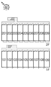 レオパレスアルシオネ 間取り配置図