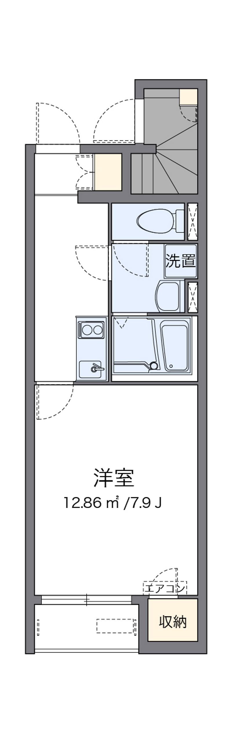 クレイノＫＡＮＡＭＥⅢ 間取り