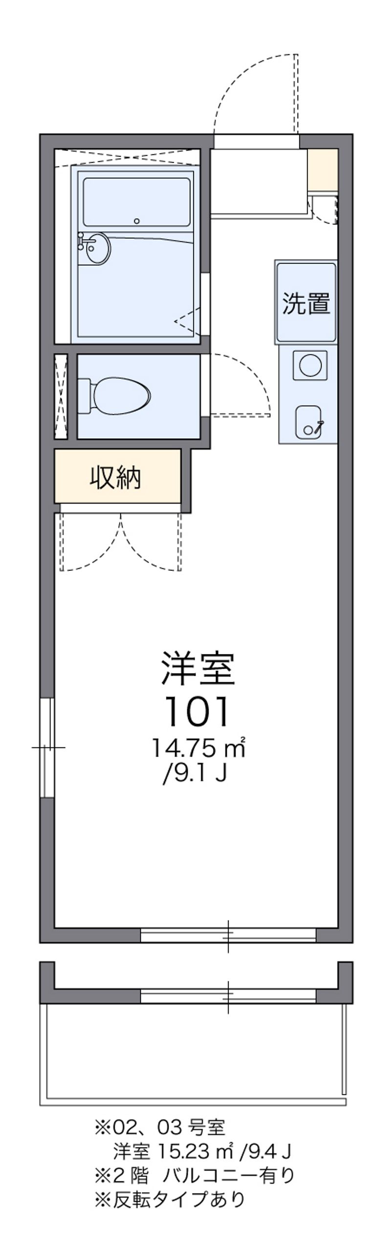 レオパレスＴＡＭＵＲＡ９８ 間取図