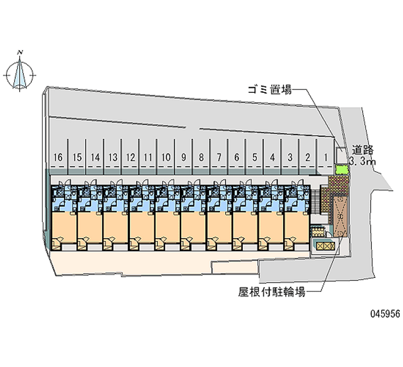 45956 bãi đậu xe hàng tháng