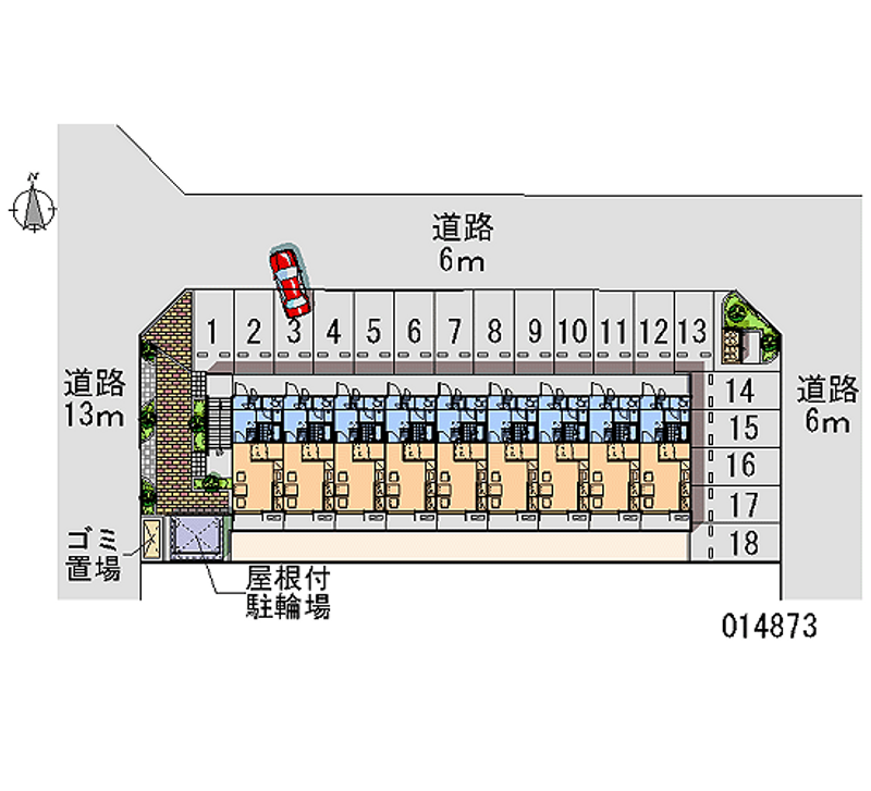 レオパレスプランドールⅢ 月極駐車場