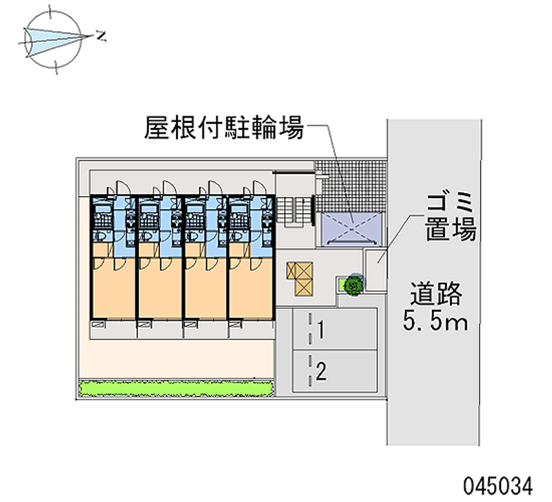 レオパレスクルーオブアイランド 区画図