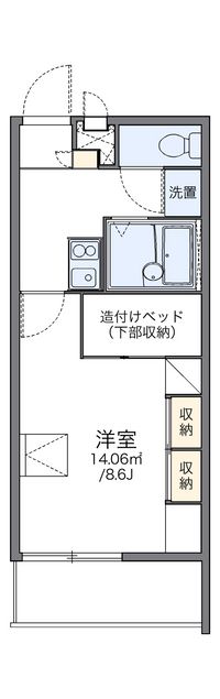 レオパレス見野山 間取り図