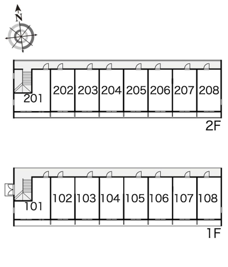 レオパレススカイハイライズ 間取配置図