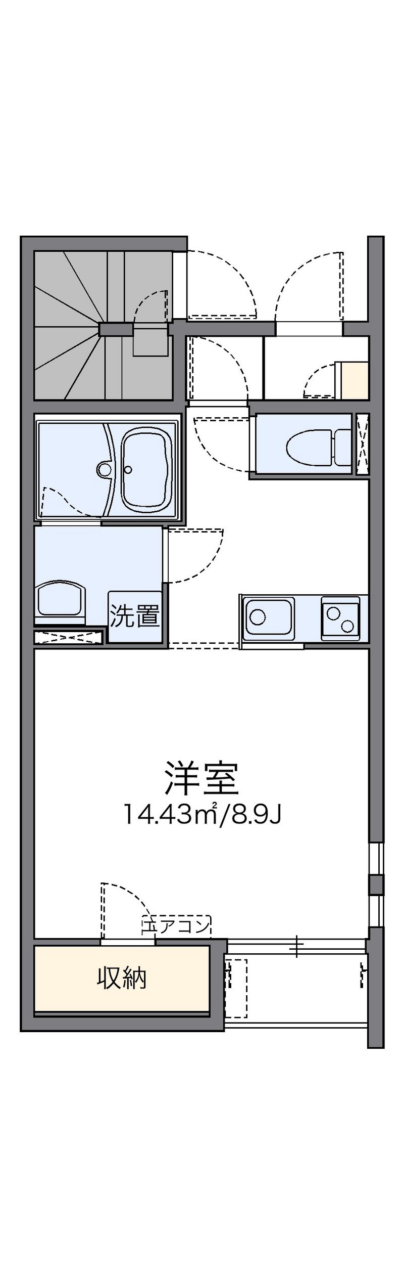 レオネクストルーエ　キフネ 間取図