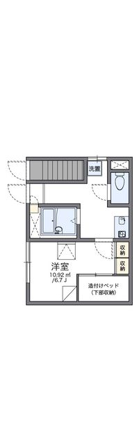 レオパレス琥珀館 間取り図