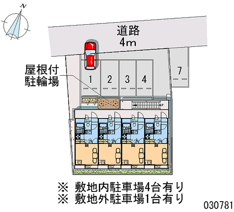 レオパレスＹＵＧＡＷＡＲＡⅡ 月極駐車場