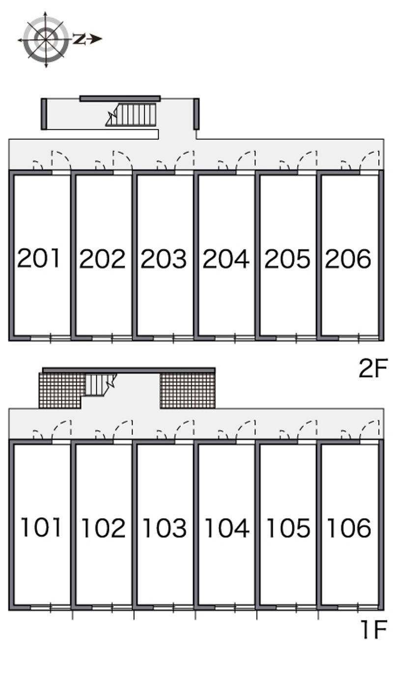 レオパレスジョーウンⅢ番館 間取配置図