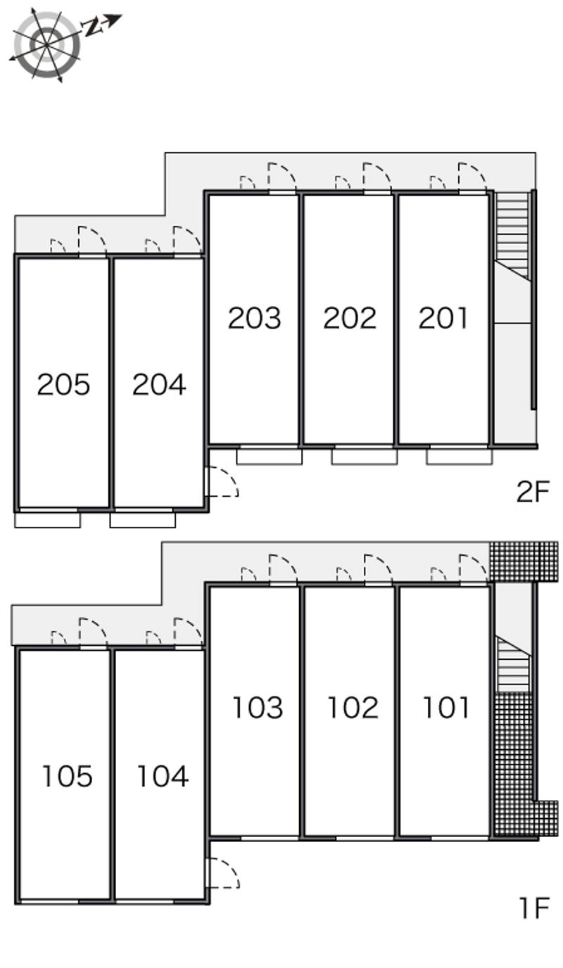 レオパレスコーエイ萩野 間取り配置図