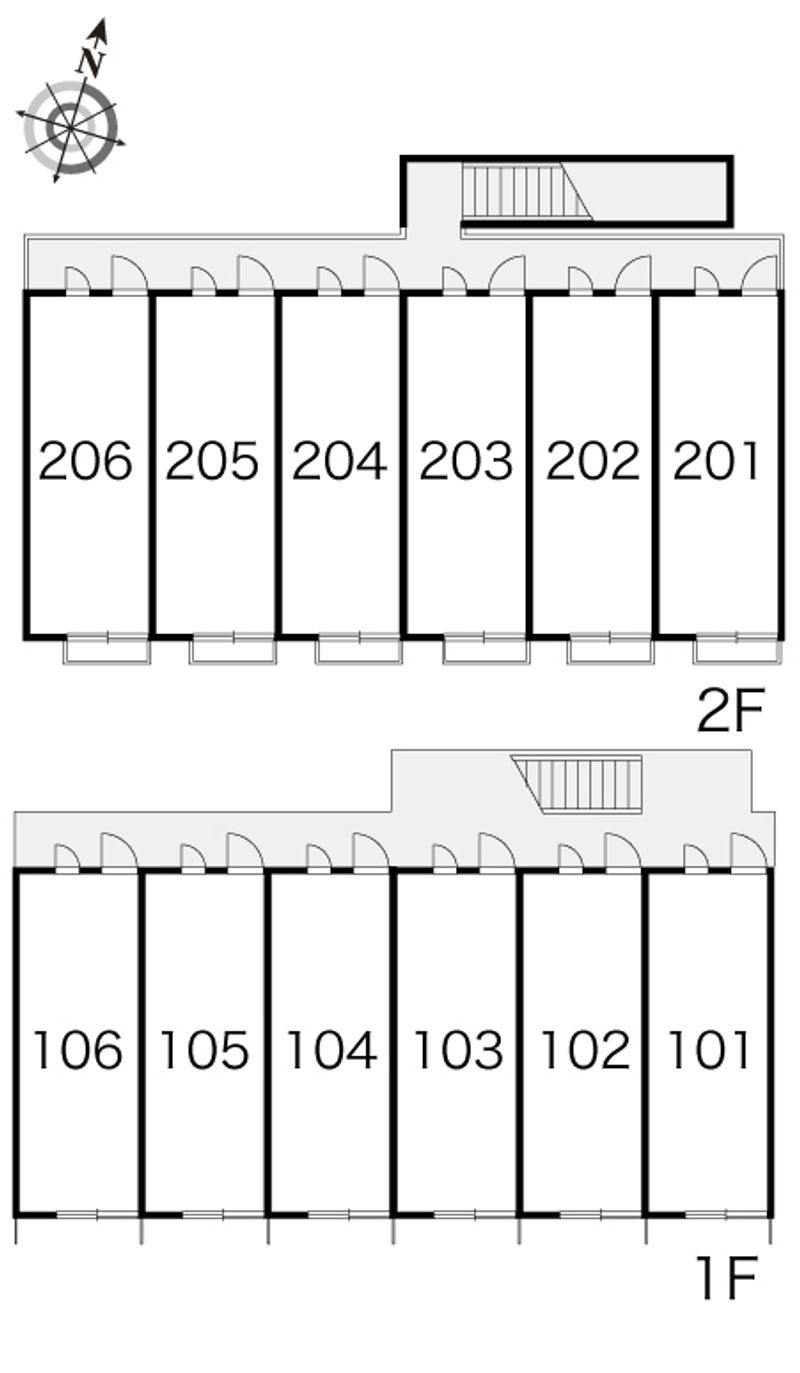 レオパレスパークサイドⅢ 間取配置図